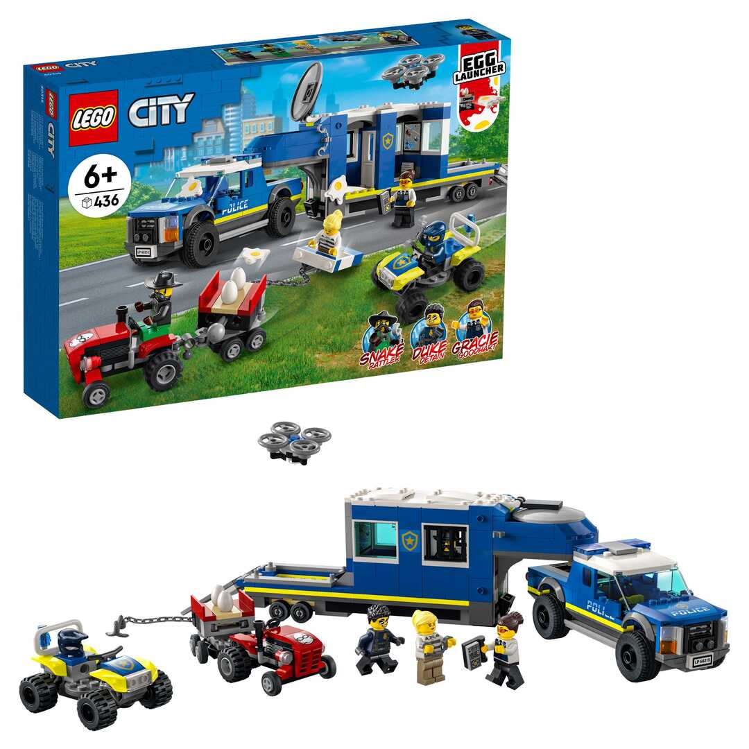LEGO City Police Конструктор "Полицейский мобильный командный трейлер" 60315 - фото 1