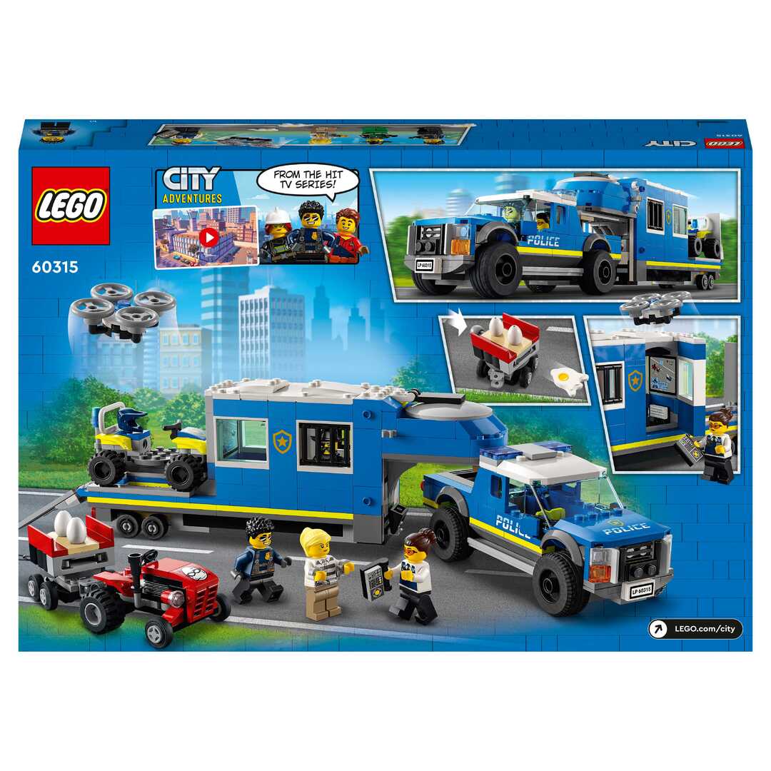 LEGO City Police Конструктор "Полицейский мобильный командный трейлер" 60315 - фото 3