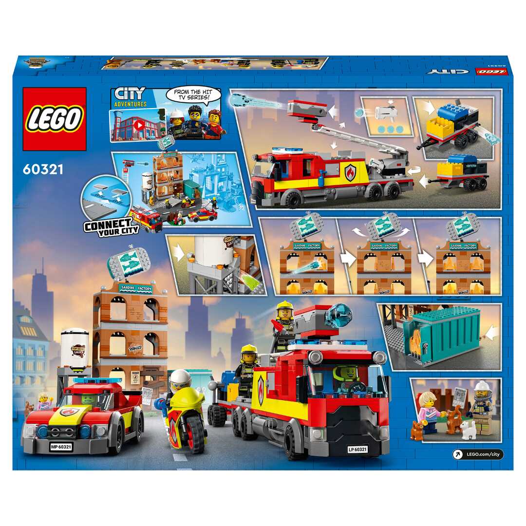 LEGO City Fire  Конструктор "Пожарная команда" 60321 - фото 3