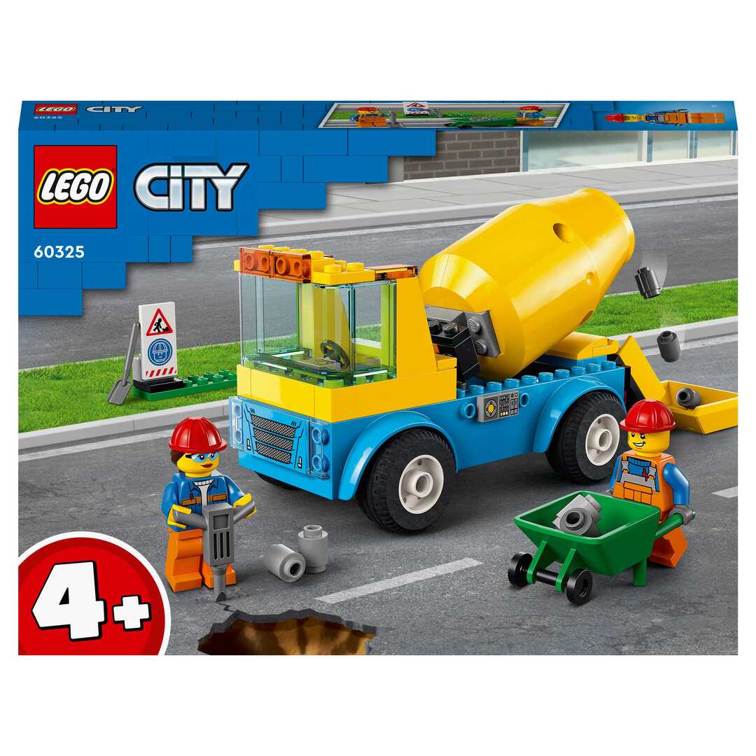 LEGO City Great Vehicles Конструктор "Бетономешалка" 60325 - фото 2
