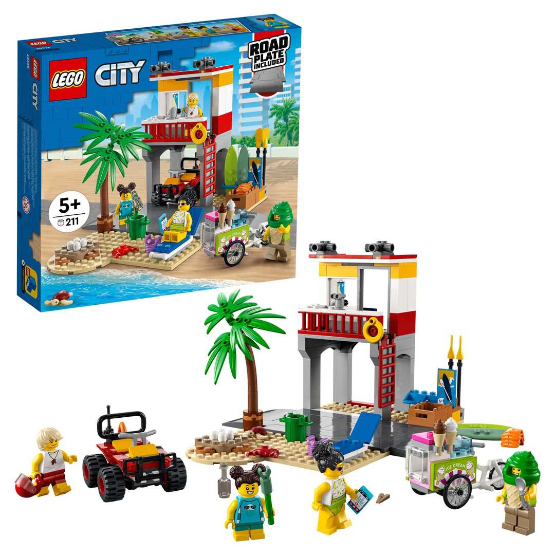 LEGO My City Конструктор "Пост спасателей на пляже" 60328