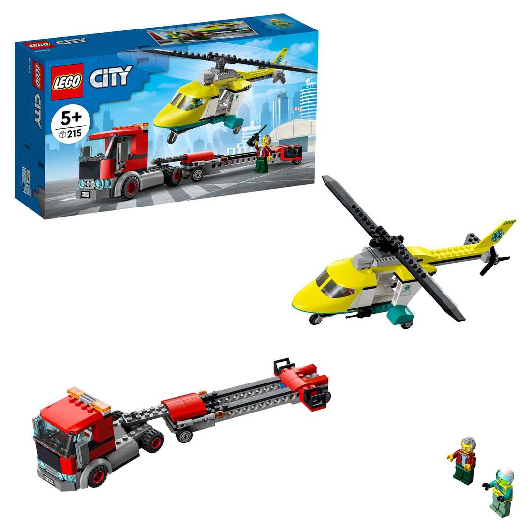 LEGO City Great Vehicles Конструктор "Грузовик для спасательного вертолёта" 60343 - фото 1