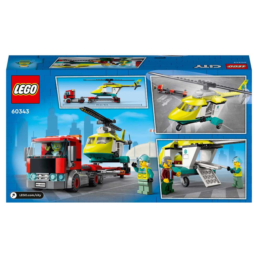 LEGO City Great Vehicles Конструктор "Грузовик для спасательного вертолёта" 60343 - фото 3