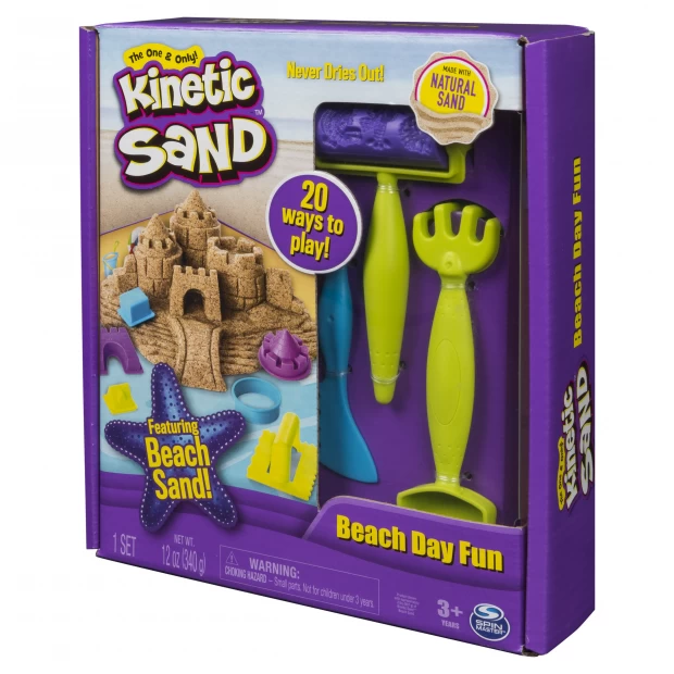 Kinetic Sand Кинетический песок Набор для лепки Веселая пляжная игра