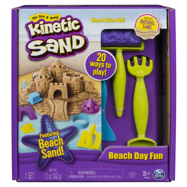 фото Kinetic sand кинетический песок набор для лепки веселая пляжная игра