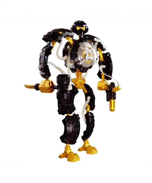 Трансформер Робот-машина Краш, металл.корпус, желт.