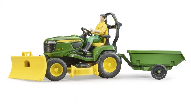 Bruder Трактор с прицепом и фигуркой John Deere