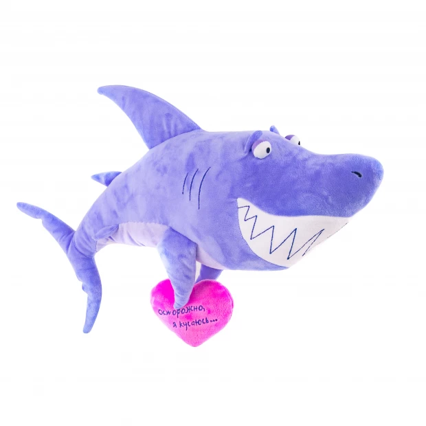 фото Мягкая игрушка акула зубастик подарок девушке button blue мягкая игрушка