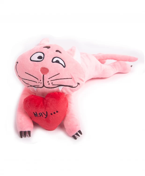 Мягкая игрушка Котик Дарю любовь Подарок на 8 марта мягкая игрушка котик дарю любовь 45 см розовый