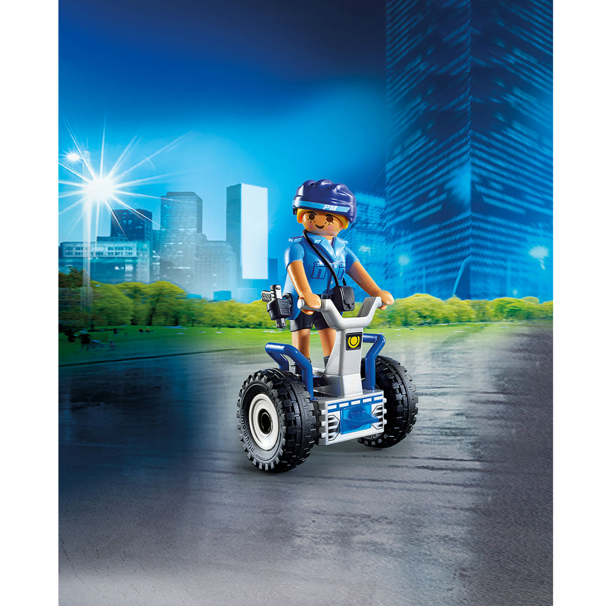 Playmobil Конструктор Полицейский на балансирующей гоночной машине 6877pm - фото 3