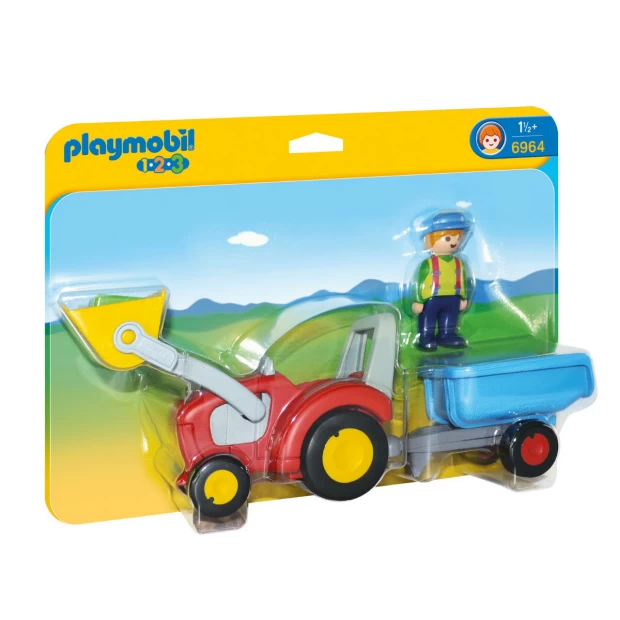 Playmobil Конструктор Трактор с прицепом - фото 1