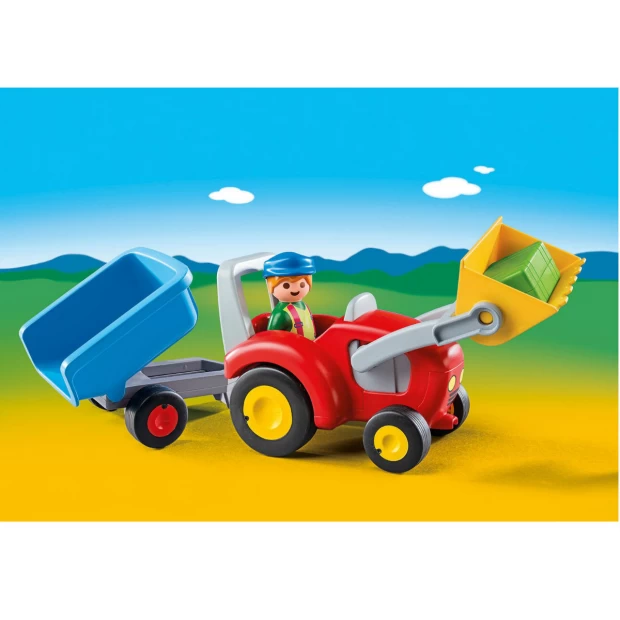 Playmobil Конструктор Трактор с прицепом - фото 3