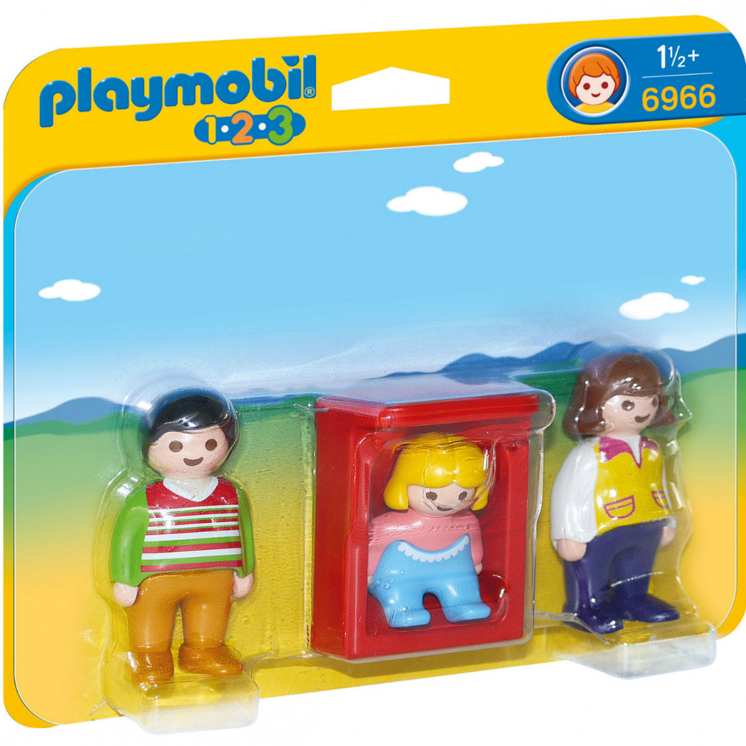 Playmobil Конструктор Playmobil 1.2.3.: Родители с люлькой