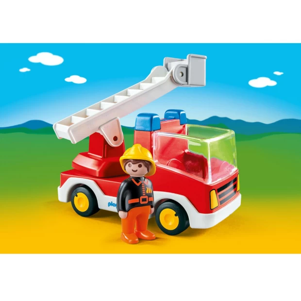 Конструктор Playmobil 1.2.3.: Пожарная машина с лестницей - фото 2