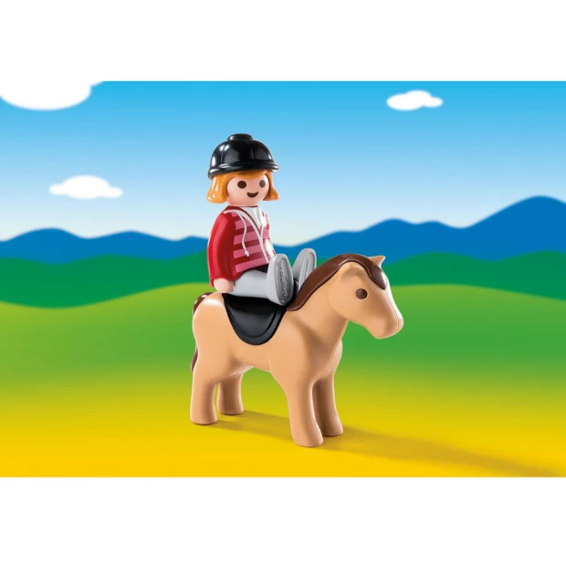 Конструктор Playmobil 1.2.3.: Наездница с лошадью - фото 2
