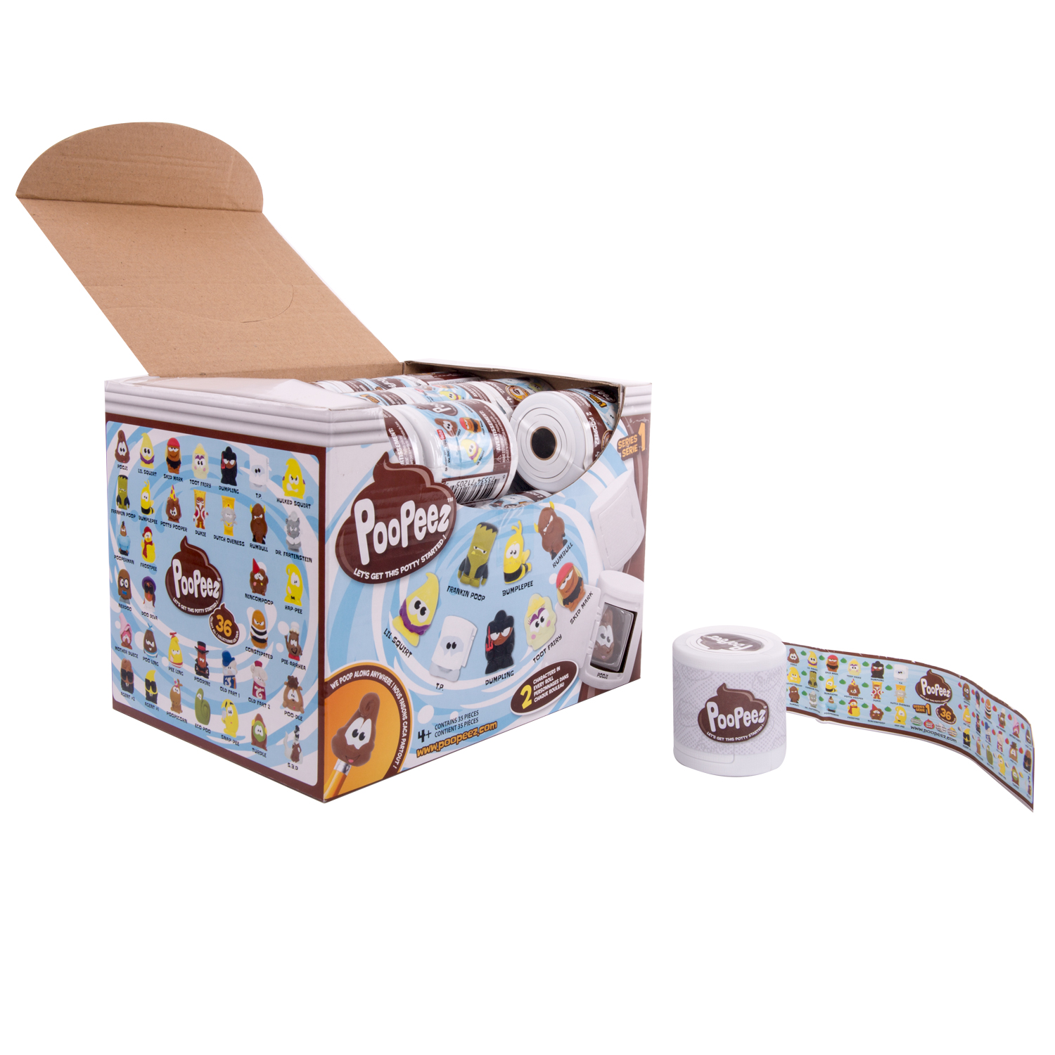 фото Туалетная бумага. мини набор с двумя фигурками poopeez