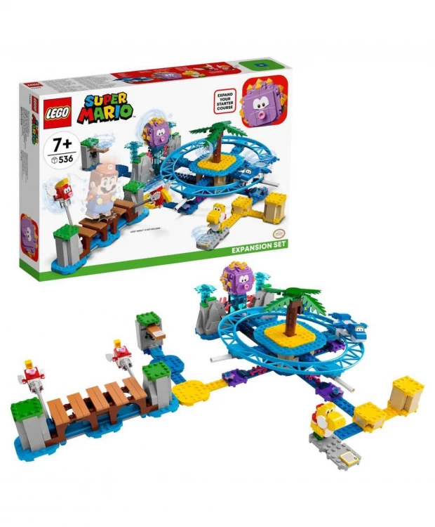 

LEGO Super Mario Конструктор Дополнительный набор Пляжное веселье огромного ежа