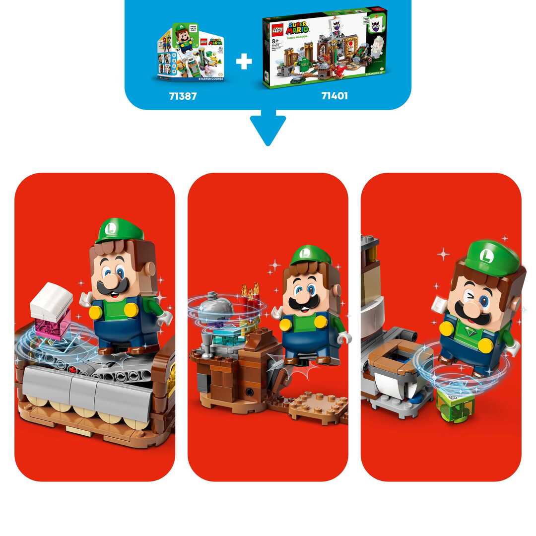 LEGO Super Mario Конструктор Дополнительный набор Luigi’s Mansion™: призрачные прятки 71401 - фото 5