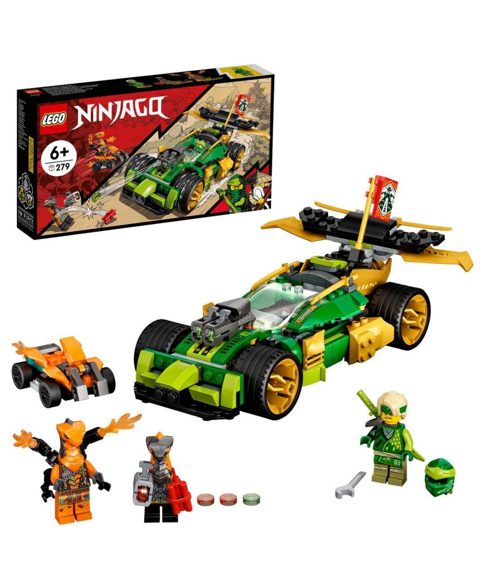 LEGO Ninjago Конструктор Гоночный автомобиль ЭВО Ллойда 71763 - фото 1