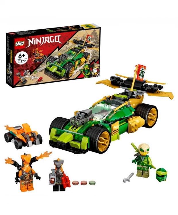 LEGO Ninjago Конструктор Гоночный автомобиль ЭВО Ллойда
