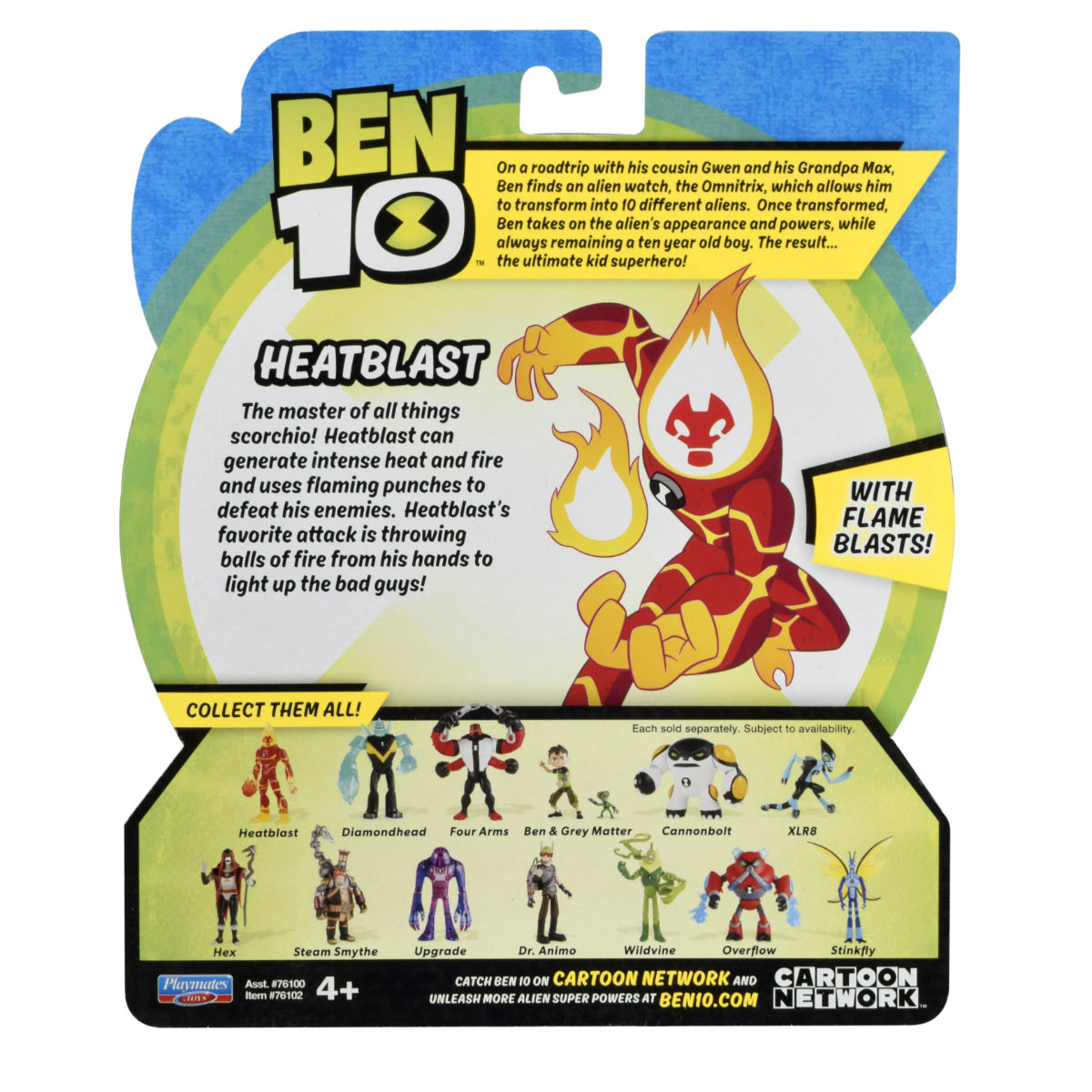 фото Ben-10 фигурка человек-огонь