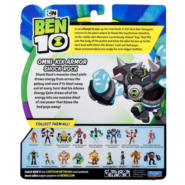 Ben-10 Фигурка Бронированный Шок Рок