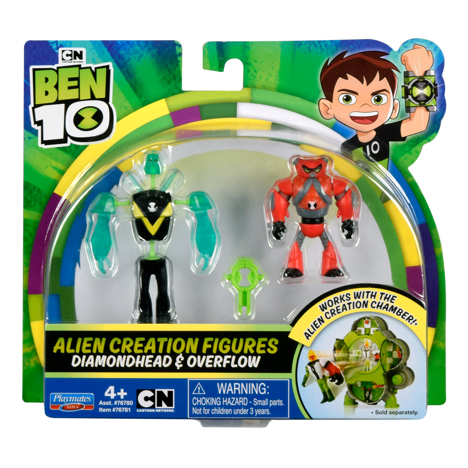 фото Ben 10 набор из 2 разборных фигурок и ключа (алмаз и водохлёст) ben-10