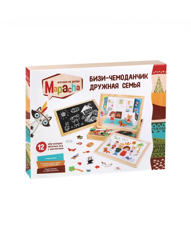 Игрушка развивающая Mapacha Бизи-чемоданчик Дружная семья - фото 2