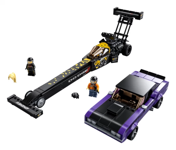 фото Lego speed champions конструктор "mopar dodge//srt top fuel dragster and 1970 dodge challe