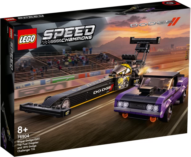 фото Lego speed champions конструктор "mopar dodge//srt top fuel dragster and 1970 dodge challe