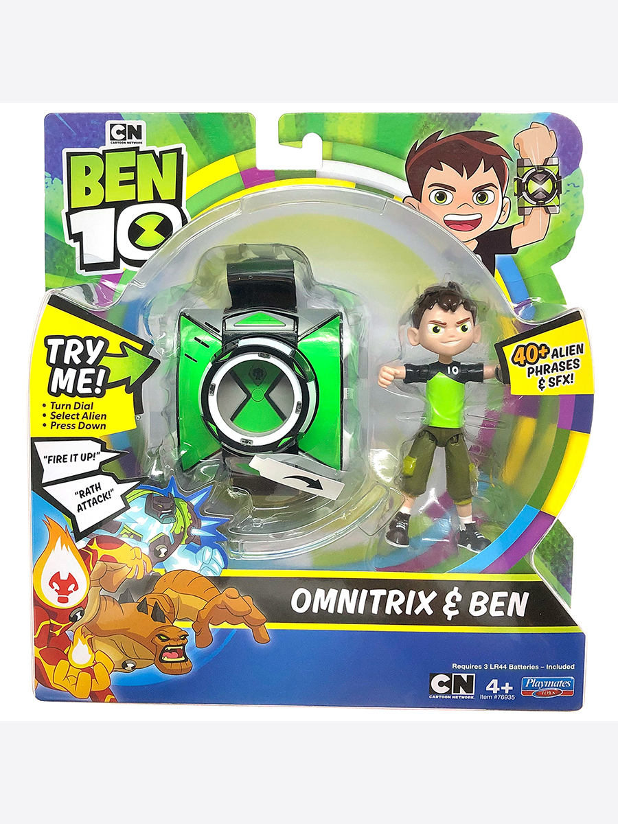 фото Ben 10 игровой набор базовый (фигурка бена 12,5 см + часы омнитрикс) ben-10