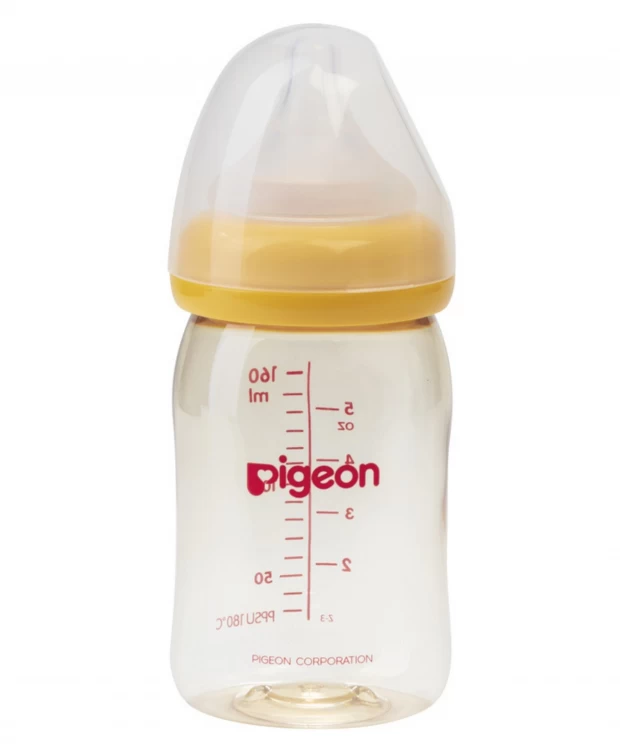 Pigeon Бутылочка для кормления SofTouch Peristaltic PLUS, 0+ мес. 160мл PPSU 55087