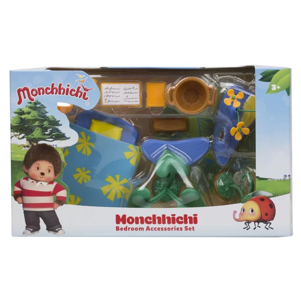 Набор аксессуаров для спальной комнаты Monchhichi (с зеленым ковром)