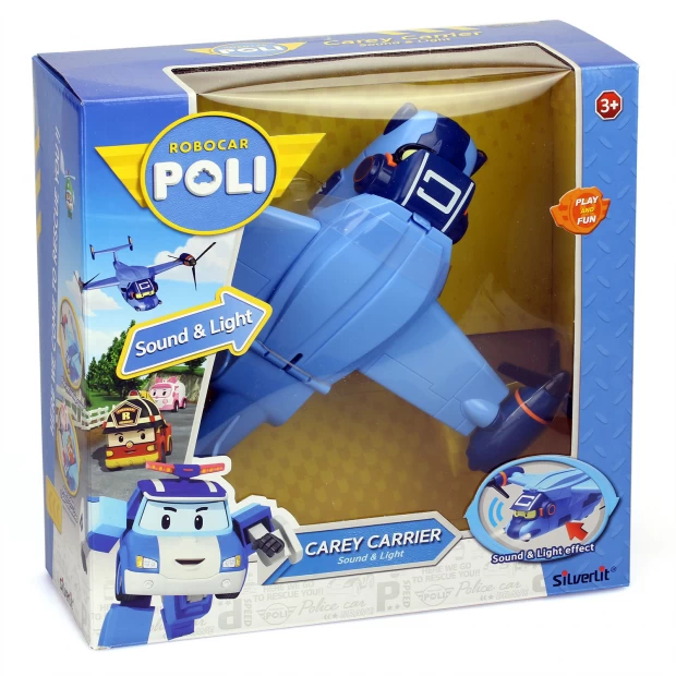 Самолет Robocar Poli Кэри со светом и звуком