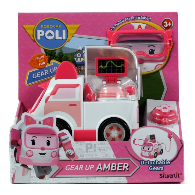 Машинка Robocar Poli Эмбер с аксессуарами