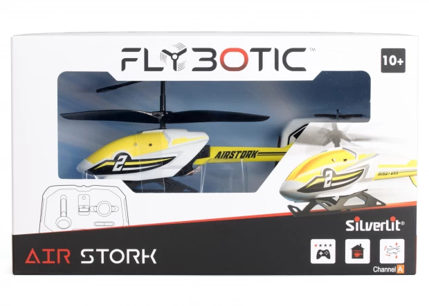 фото Flybotic 2-х канальный вертолет эйр сторк на ик желтый