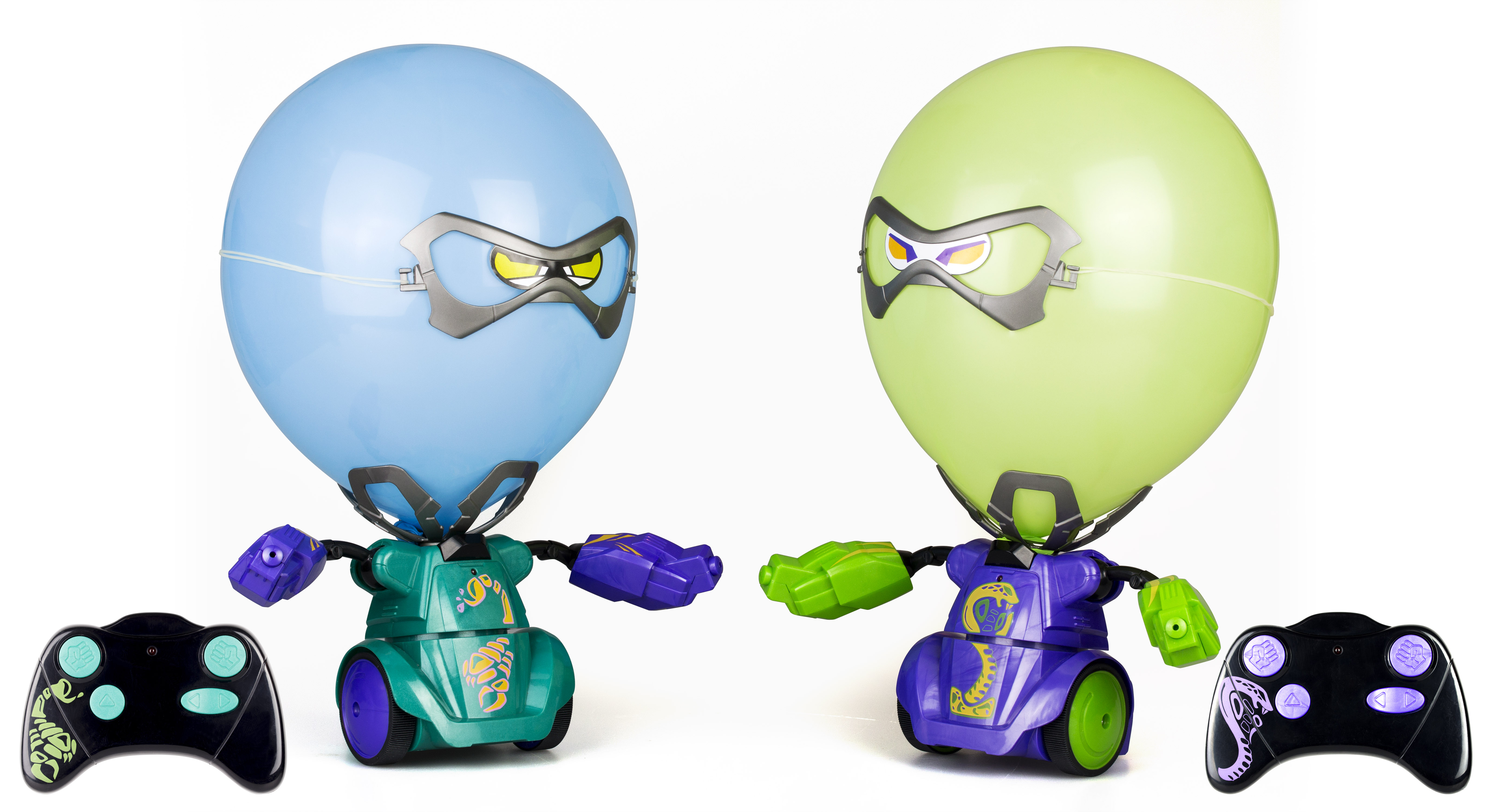 фото Боевые роботы робокомбат шарики (фиолетовый,зеленый) ycoo
