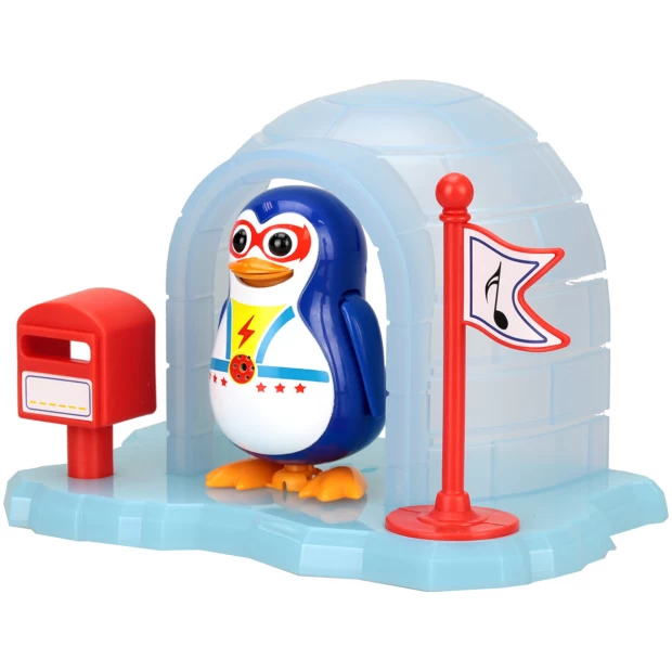 травянчик в домике пингвин розовый DigiBirds Пингвин в домике синий