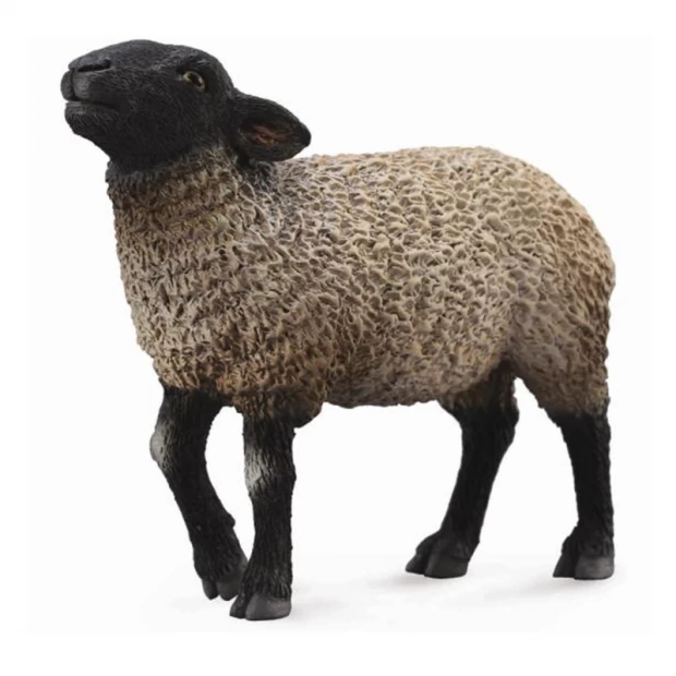 Фигурка животного Овца Суффолк фигурка животного овца