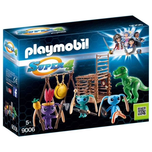 Playmobil Конструктор Инопланетный воин с Т-рекс ловушкой - фото 1