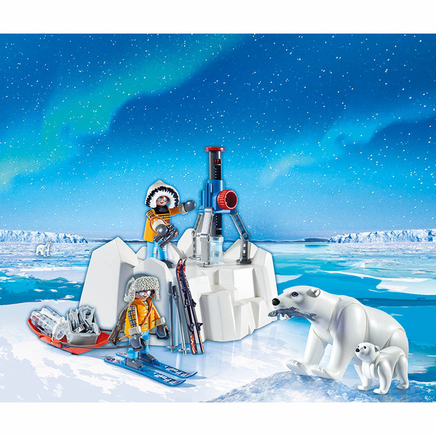 Playmobil Конструктор Исследователи Арктики с полярными медведями 9056PM - фото 3