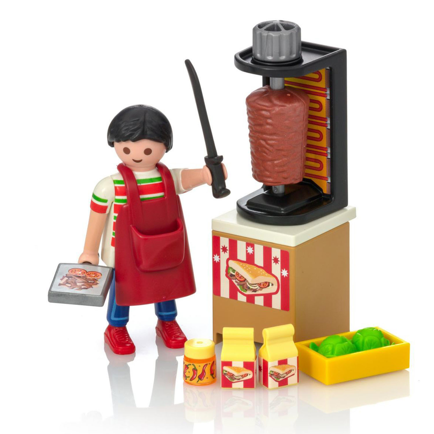 фото Конструктор playmobil экстра-набор: продавец кебабов