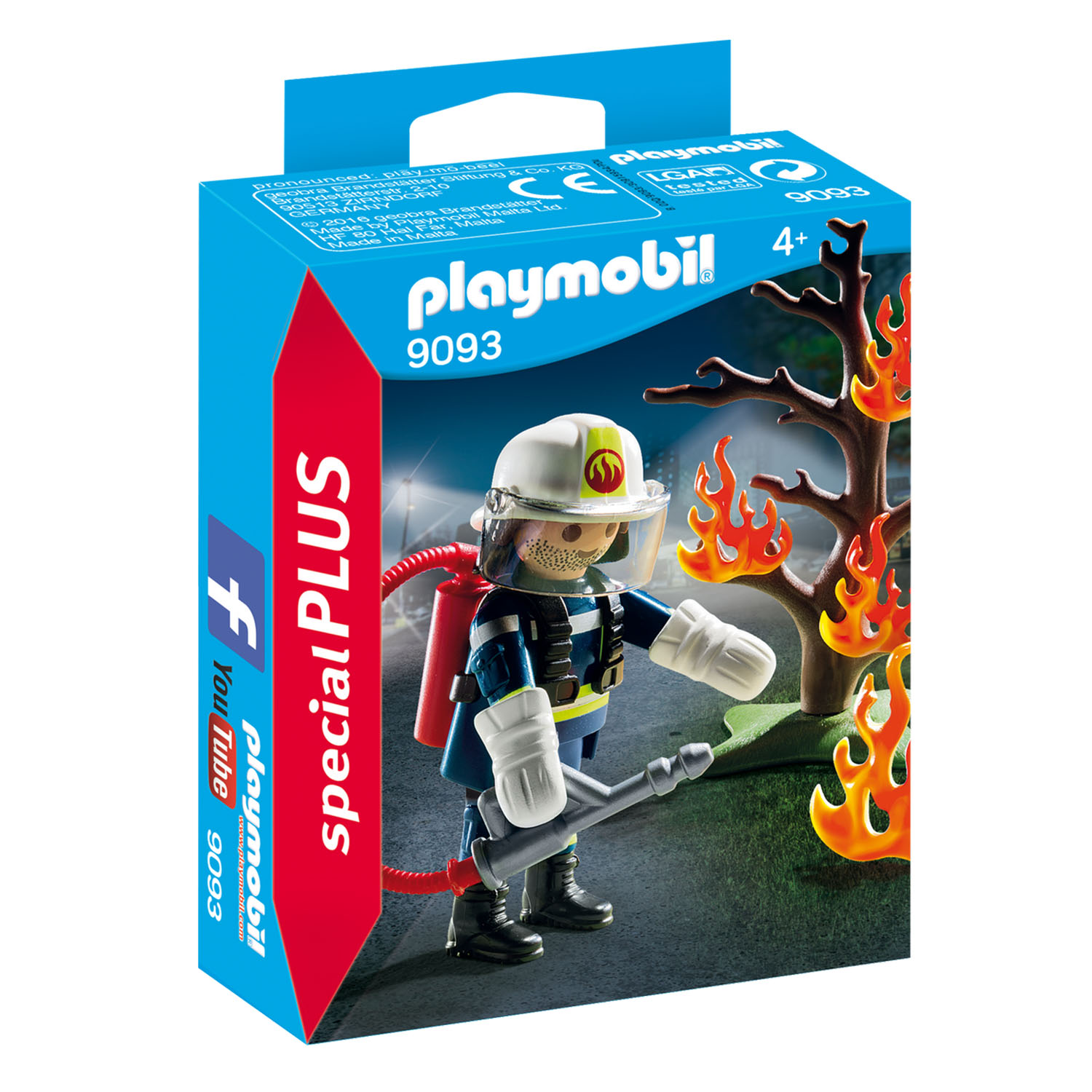 фото Конструктор playmobil экстра-набор: пожарный с деревом