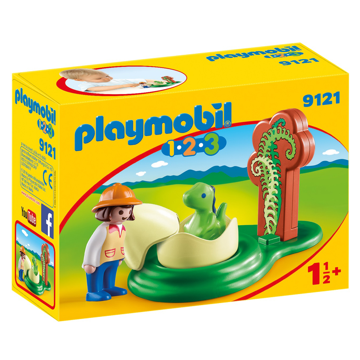Playmobil Конструктор Девочка и яйцо динозавра 9121pm - фото 1