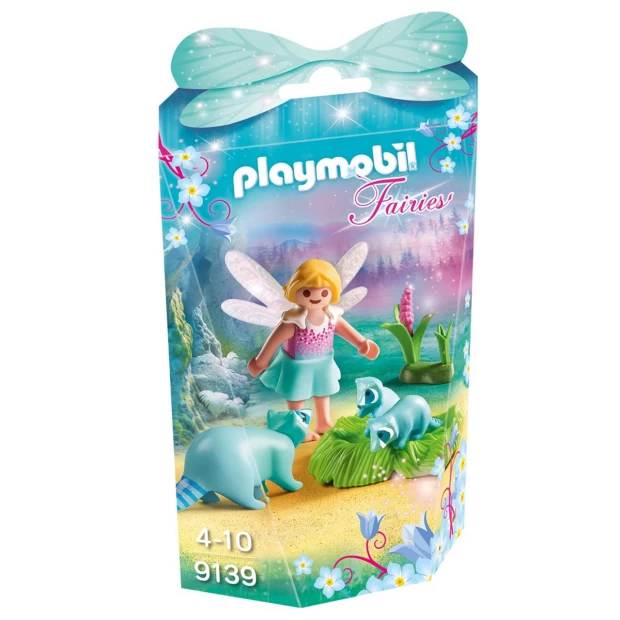 Playmobil Конструктор Девочка-фея с енотами - фото 1