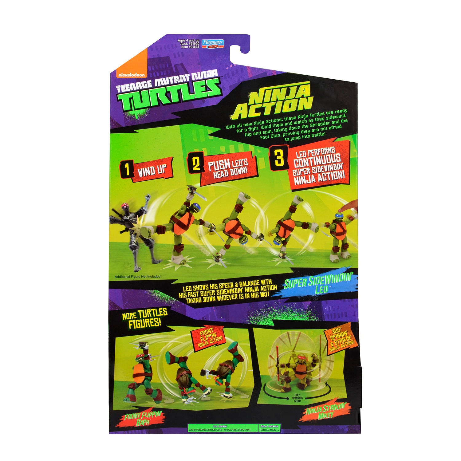 Ниндзя 15. Фигурка TMNT Суперколесо Лео 91638, 15 см. playmates Toys. Заводная фигурка Черепашки ниндзя 15 см супер прием супер колесо Лео.