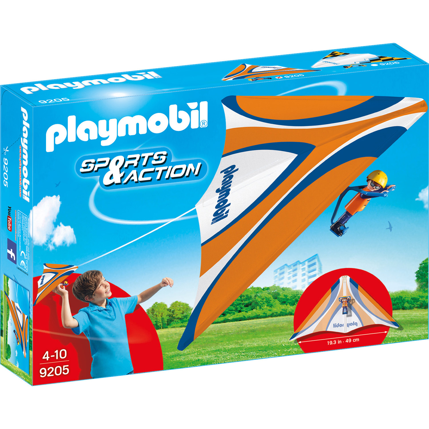 

Конструктор Playmobil Оранжевый дельтаплан, 9205pm