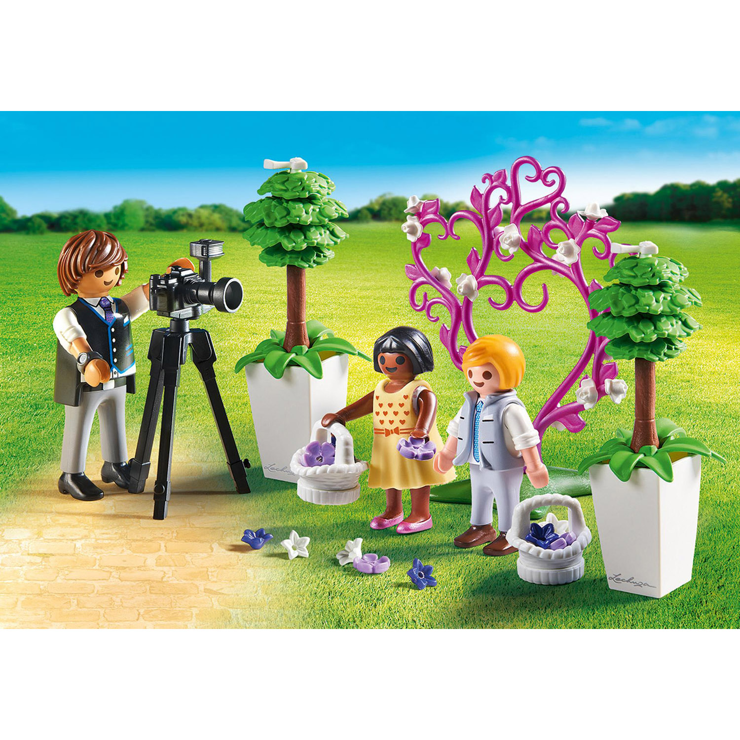 Playmobil Конструктор Фотограф и дети с цветами 9230pm - фото 5