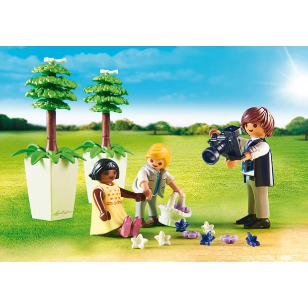 Playmobil Конструктор Фотограф и дети с цветами