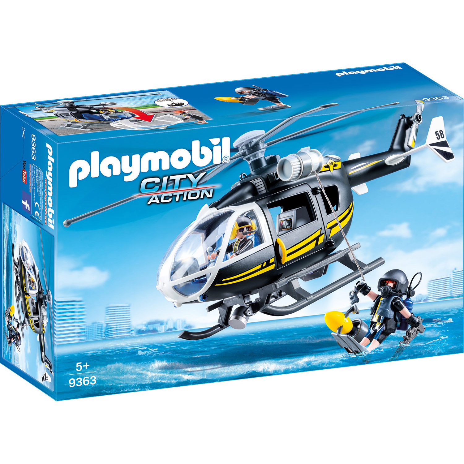 

Конструктор Playmobil Полиция: Тактическое подразделение: вертолет, 9363PM